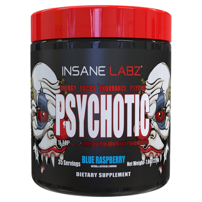 INSANE LABZ PSYCHOTIC, Suplemento Pre-Entrenamiento en Polvo con Alto Contenido de Estimulantes