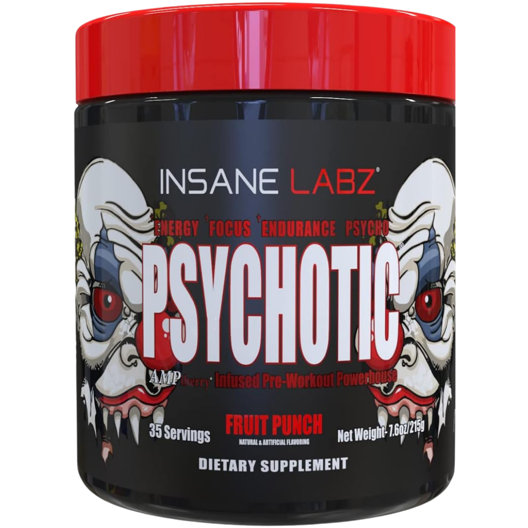 INSANE LABZ PSYCHOTIC, Suplemento Pre-Entrenamiento en Polvo con Alto Contenido de Estimulantes