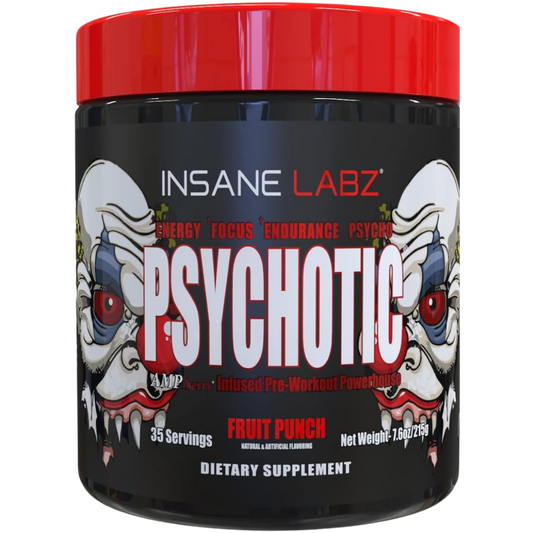 INSANE LABZ PSYCHOTIC, Suplemento Pre-Entrenamiento en Polvo con Alto Contenido de Estimulantes
